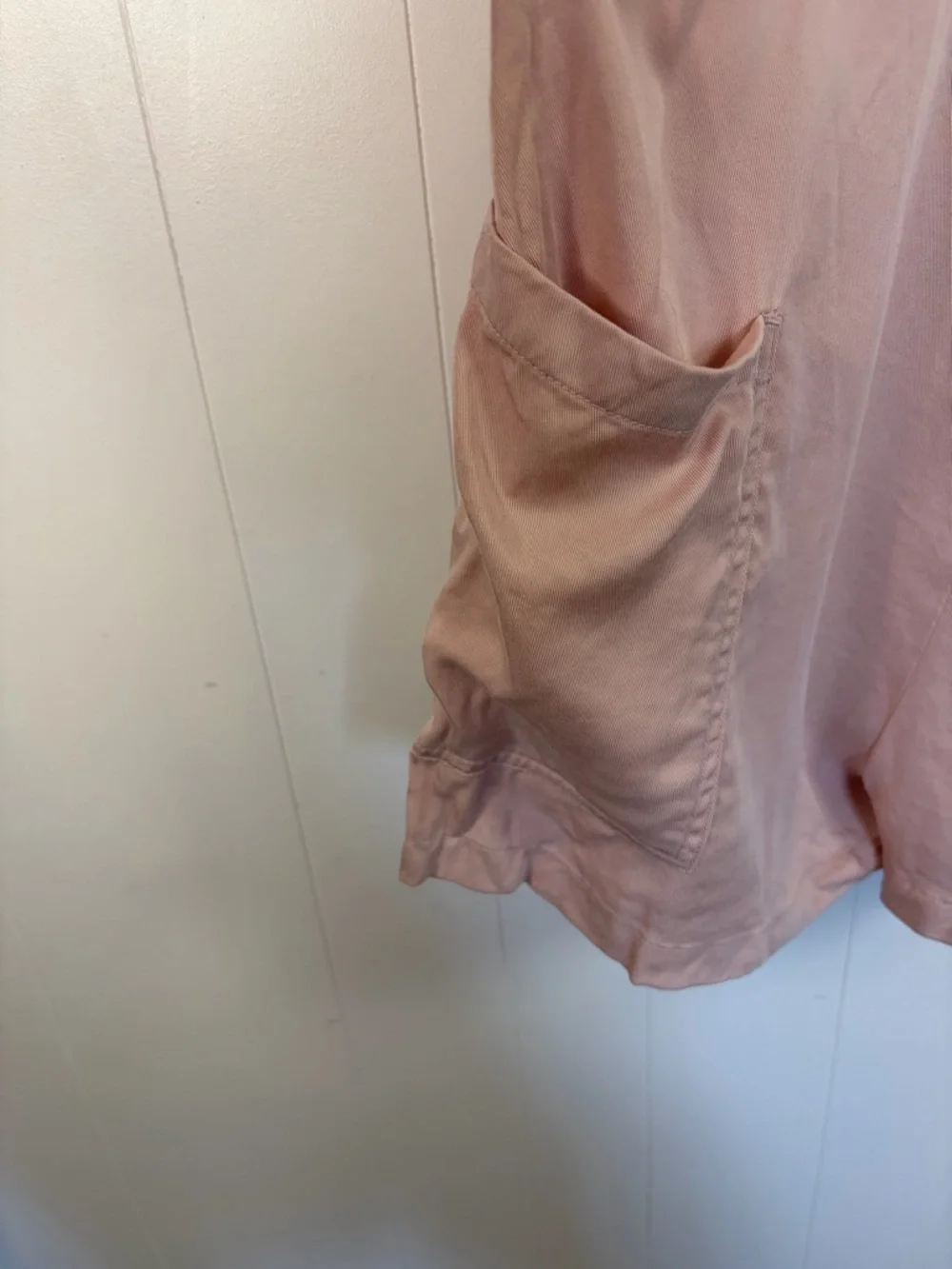 Ripzone Overalls Romper Jumpsuit Pink Tie Strap Pockets Shorts Womens Size XL - Picture 6 of 9